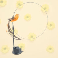 FunBird™ | Jouet Interactif Jouet Interactif LeChatCharmant 1 Canne + 1 VENTOUSE + 1 Oiseau Orange 