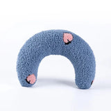 Little Pillow for Cats Fashion Neck Protector Deep Sleep Puppy U-Shaped Pillow Cat Pillow Kitten Headrest Dog Sleeping Pillow LeChatCharmant Blue Mist 