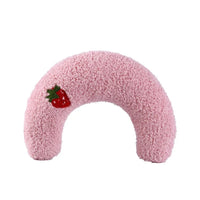 Little Pillow for Cats Fashion Neck Protector Deep Sleep Puppy U-Shaped Pillow Cat Pillow Kitten Headrest Dog Sleeping Pillow LeChatCharmant pink 